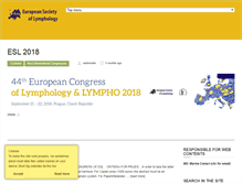 Tablet Screenshot of eurolymphology.org